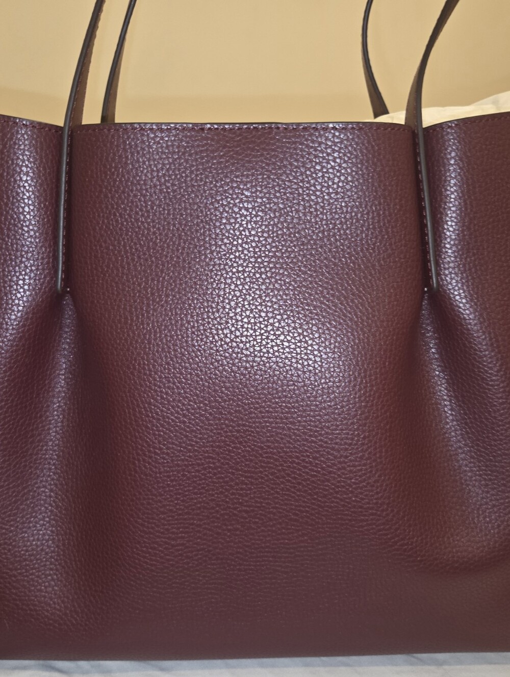 Michael Kors Burgundy Leather Tote Bag